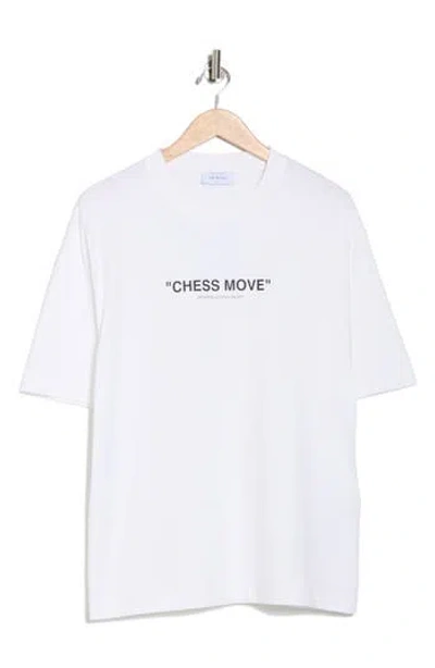 Off-white Chess Move Skate Graphic T-shirt In Multi