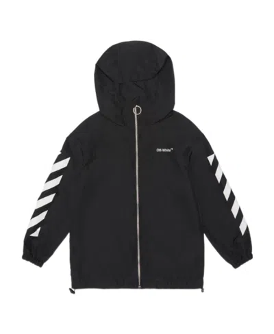 Off-white Chest Logo-print Jacket In Black