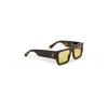 Off-white Chester Camel Square Unisex Sunglasses Oeri149 6062 54 In Brown