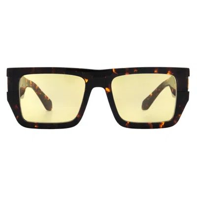 Off-white Chester Camel Square Unisex Sunglasses Oeri149 6062 54 In Brown