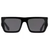 Off-white Chester Dark Grey Square Unisex Sunglasses Oeri149 1007 54 In Black