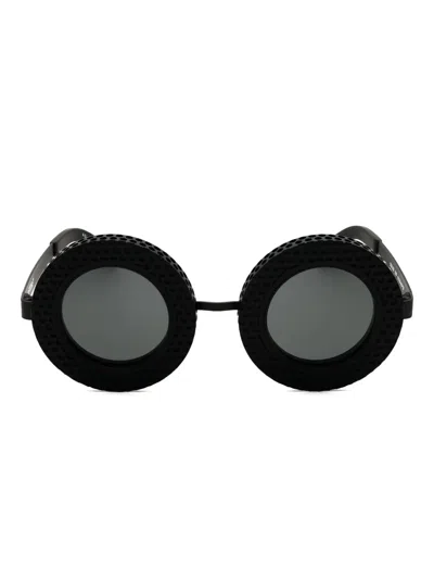 Off-white Chicago Round Sunglasses In Black