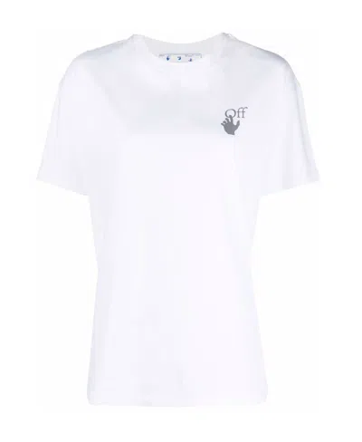 Off-white Chine Arrows Cotton T-shirt In White