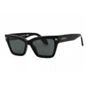 Off-white Cincinnati Dark Grey Cat Eye Ladies Sunglasses Oeri110 1307 54 In Black