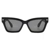 Off-white Cincinnati Dark Grey Cat Eye Unisex Sunglasses Oeri110 1007 54 In Black