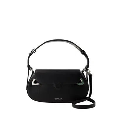 Off-white Clam Hobo Bag - Leather - Black