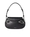 Off-white Clam Shoulder Bag In Black