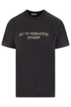 OFF-WHITE CLASSIC BLACK PRINTED COTTON T-SHIRT FOR MEN