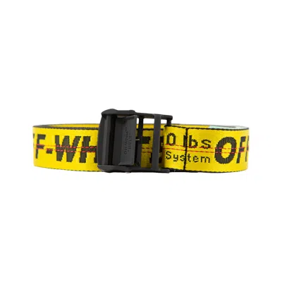 Pre-owned Off-white Classic Industrial Belt 'yellow/black'