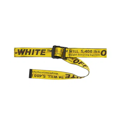 Pre-owned Off-white Classic Industrial Belt 'yellow/black' | Men's Size Onesize