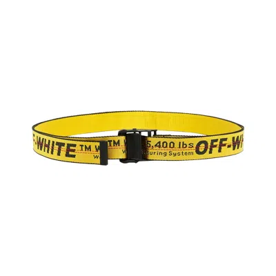 Pre-owned Off-white Classic Industrial Belt 'yellow/black' | Men's Size Onesize