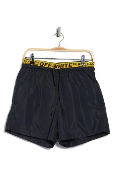 Off-white Classic Industrial Swim Shorts In Black