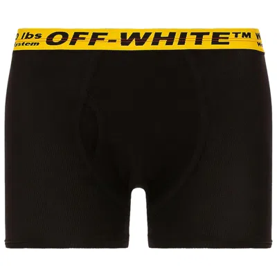 Pre-owned Off-white Classic Industrial Waistband Boxers 'black' | Men's Size Xs
