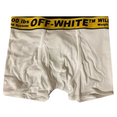 Pre-owned Off-white Classic Industrial Waistband Boxers 'white' | Men's Size S