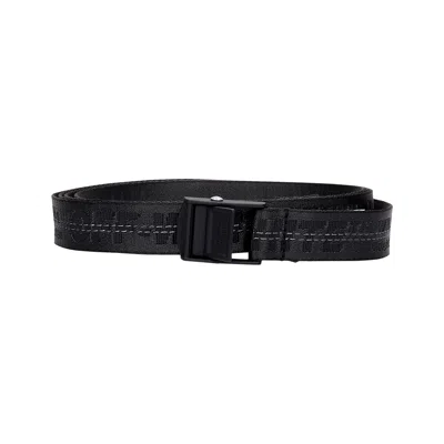 Pre-owned Off-white Classic Mini Industrial Belt 'black/black'