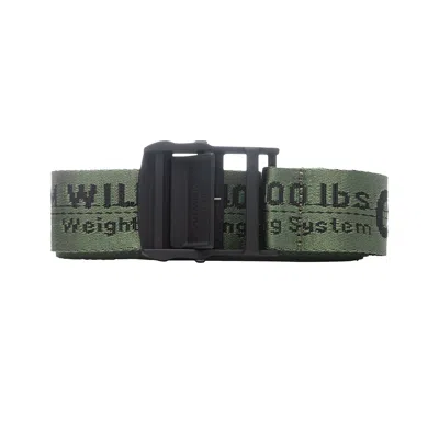 Pre-owned Off-white Classical Industrial Belt 'green/black' | Men's Size Onesize