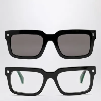 Off-white Clip-on Black Sunglasses Men
