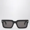 Off-white Clip-on Square Sunglasses In Black
