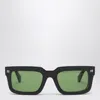 Off-white Clip-on Square Sunglasses In Brown