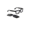 Off-white Clip On2 Dark Grey Clip On Square Unisex Eyeglasses Oeri130 1307 54