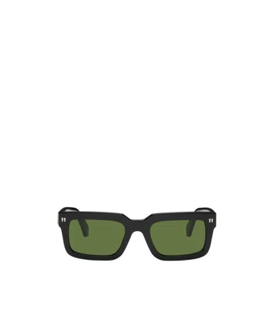 Off-white Clip On2 Rectangle-frame Glasses In Green