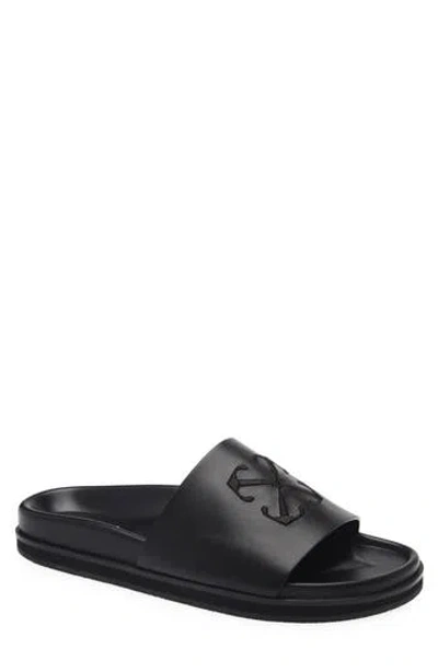 Off-white Cloud Arrow Slide Sandal In Black