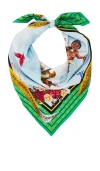 Off-white Multicolor Cloud Arrow Scarf In Light Blue