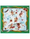 Off-white Multicolor Cloud Arrow Scarf In Blue