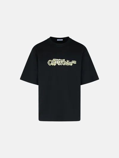 OFF-WHITE 'CLOUDY ARROW' BLACK COTTON T-SHIRT