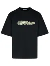 Off-white Cloudy Arrow Cotton Skate T-shirt In Black