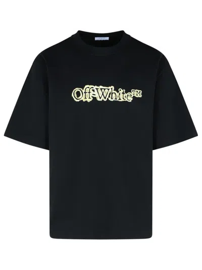 OFF-WHITE 'CLOUDY ARROW' BLACK COTTON T-SHIRT