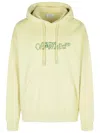 Off-white Cloudy Arrow Cotton Hoodie Sweatshirt In Neutral