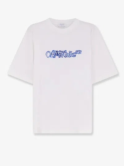 Cloudy Arrow Skate Cotton T-shirt In White from Off White