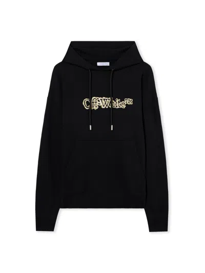 Off-white Black Skate Cloudy Arrow Hoodie In Animal Print