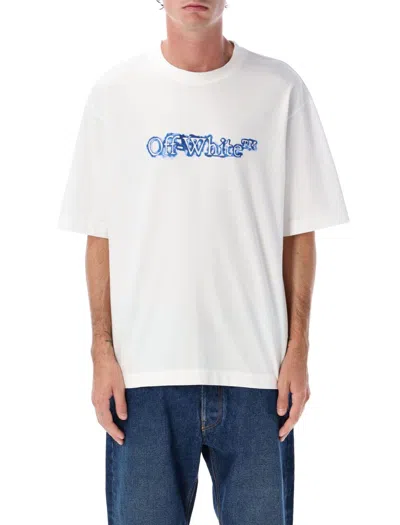 Off-white Cloudy Arrow Skate Cotton T-shirt In White