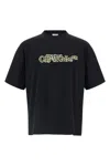 Off-white Cloudy Arrow Cotton Skate T-shirt In Black
