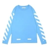 Off-white C/o 13 Alphabet Stripe Long Sleeves Unisex Blue O 13t
