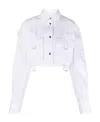 Off-white Poplin Cargo Shirt In White