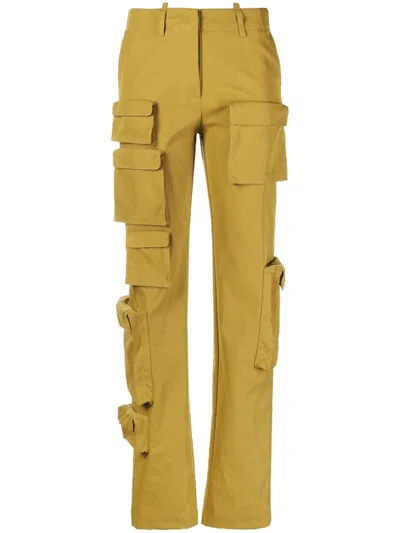 OFF-WHITE CO MULTIPOCKET STRAIGHT-LEG CARGO TROUSERS
