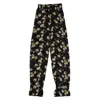 Off-white C/o Virgil Abloh Black Floral Design Jogger Pants In Black