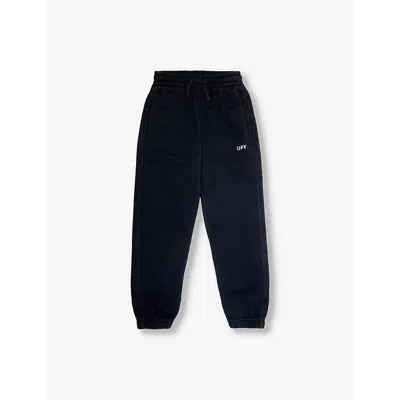 Off-white Ff Stamp Print Sweatpants Kids In Black
