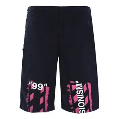 Off-white C/o Virgil Abloh Men's Black Diag Stencil Sweatshorts