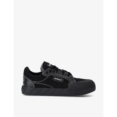 OFF-WHITE MENS BLACK VULCANIZED 779 BRANDED SUEDE TRAINERS EUR 40 / 6 UK