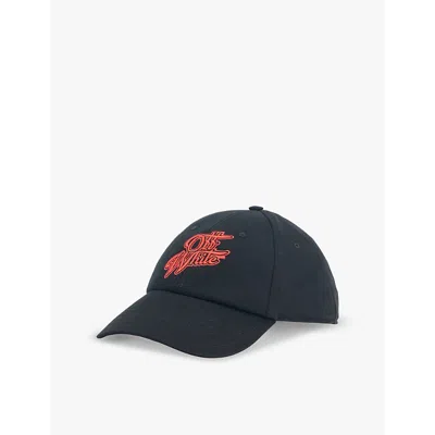 Off-white Golf Brand-embroidery Cotton-twill Baseball Cap In Red