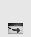 Off White C/o Virgil Abloh Off White Co Virgil Abloh Ooo Sneaker Card Case In Black White