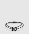 Off White C/o Virgil Abloh Off White Co Virgil Abloh Rubber Enamel Bracelet In Black/black
