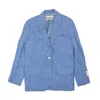 Off White C/o Virgil Abloh Off-white C/o Virgil Abloh Tomboy Jacket - Light Blue In Blue