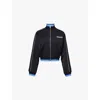 Off-white 90s Logo Crop Track Jacket In Black