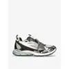 Off-white Gray Polyester Athletic Sneakers In Grey/dark