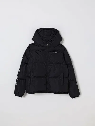 Off-white Coat  Kids Kids Color Black In Multi
